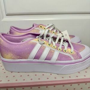 Purple Adidas Originals Nizza Platform